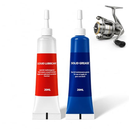 TBTFW Fishing Reel Grease, Fishing Reel Oil, Long-Lasting Lubrication, Set for All Types of Fishing Reels(1set or 2sets)