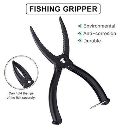 Dioche Fishing Pliers, Fishing Grip Gear Tool ABS Grip Tackle Fish Grip Tackle Fish Lip Holder Clamp with Ring
