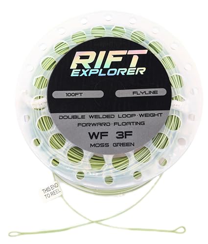 RIFT WF Fly Fishing Line Kit 3 5 6WT Dual Welded Loop Fly Fishing Line Pre-Tied Leader Braided Backing Tippet Fish Line - size: WF 3WT Fly Line Combo