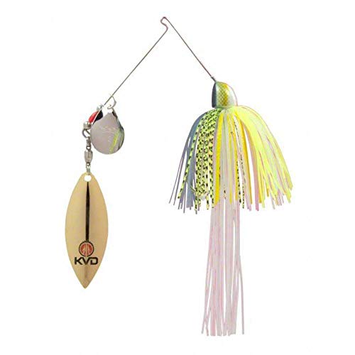 Strike King Finesse KVD Spinnerbait - color: Chartreuse Sexy Shad, size: 3/8oz (Single)