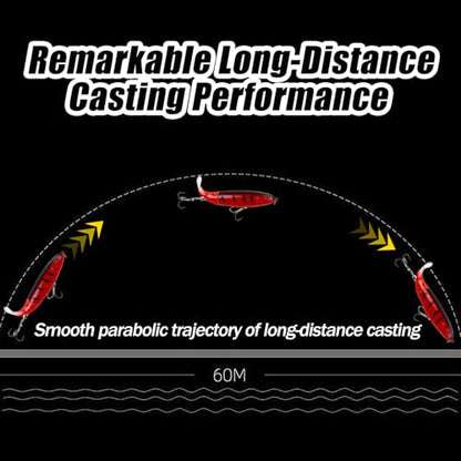 Fishing Lures Bass Popper Topwater 5pcs FS/YE-04 | Rotating Tail Bionic Swimming Lure, for Bass Trout Walleye Catfish Pike,Freshwater ,Saltwater,Crankbaits - color: A, size: 4.33'',0.6oz