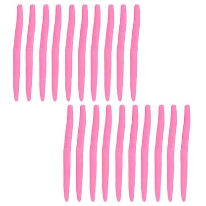 Soft Plastic Worms for Bass Fishing 20pcs FS/RE-09 | Salted ,Soft Plastic ,Fishing Lures ,with Hook Slot ,5.31in ,Saltwater Freshwater ,Bass Baits - color: Color H