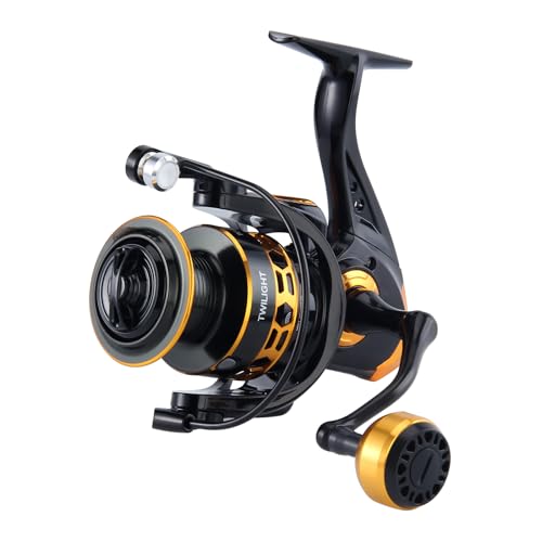 HAUT TON Dolphin Advance Edition Spinning Reel,5.2:1Gear Ratio,22LBS,5+1BB,Backlash Free Bearing,Sealed Drag System,Saltwater,Freshwater Fishing Reels - color: TGG, size: 5000
