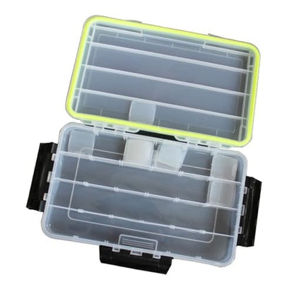 Durability Fishing Tackle Box with Triples Side Lock Large Capacity Lures Tackle Box for Secure Baits Storage - style: Large White