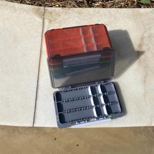 Waterproof Tackle Box Fishing Tackle Container Box Fishing Storage Box Fish Lures Organizers Box with Removable Dividers