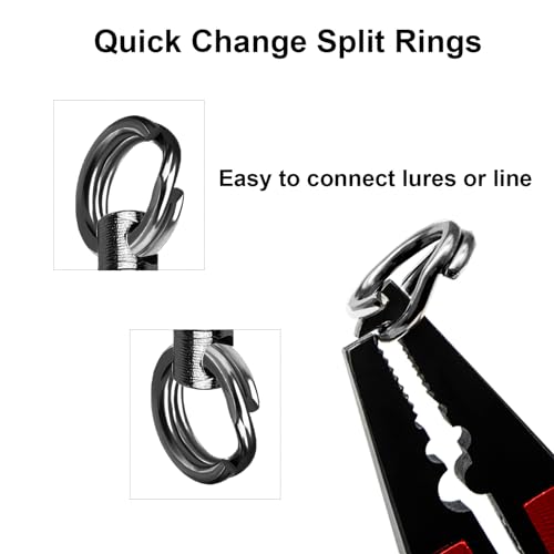 QISHUO Ball Rolling Bearing Swivel Saltwater High Strength Fishing Swivel Steel Bearing Connector Fishing Swivels Stainless Black Nickel 8lbs-135lbs - size: Size 2(19lb) 50 pcs