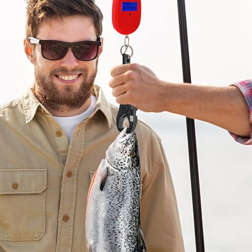 Scale for Fishing Small Portable Handheld | Scale Fish Controller for Fishing - color: Red