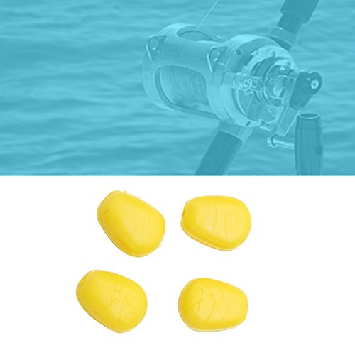 Demeras 60pcs Fake Soft Corn Lures Plastic Artificial Up Baits Fishing Lures Simulation Carp Fishing Lures for Carp Trout Bream(Yellow)