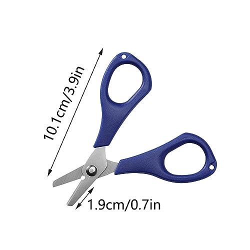 Fishing Fishing Scissors for Braided Line, Fishing Line Cutter Saltwater and Freshwater, Fishing Serrated Shears with Split Ring Function, 4.3”-Green - color: Green