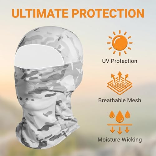 4 Pieces Balaclava Mask Sun Protection Hood Face Cover Full Head Mask for Men and Women for Hunting Fishing Skiing - color: Camo