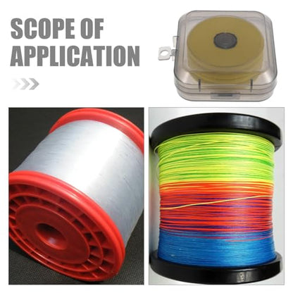 Ciieeo Fishing Line Storage Box with Spools, Filament Storage Organizer, Portable Fishing Rig Winders for Anglers, Sturdy Tackle Box with Foam Spool Holders for Freshwater and Saltwater
