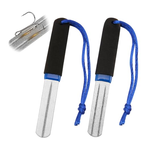 Hook File Sharpener Fishing 2PCS Precision V-Groove Dart Sharpener | Compact, slim design for optimal steeltip dart maintenance, rapid sharpening tool for reduced bounce outs