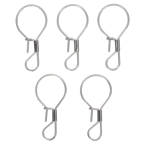 Sorandy 5PCS Stainless Steel Live Fish Lock Buckle, Single Handed Fishing Locks, Stringer Buckle with Secure Hold, Ideal for Freshwater & Saltwater Fishing