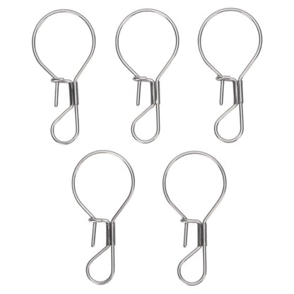 5PCS Stainless Steel Live Fish Lock Buckle – SingleHanded Fishing Stringer Clip for Freshwater & Saltwater Use, Rustproof Fish Holder for Bass Trout Snapper, Boat Rail & Cooler