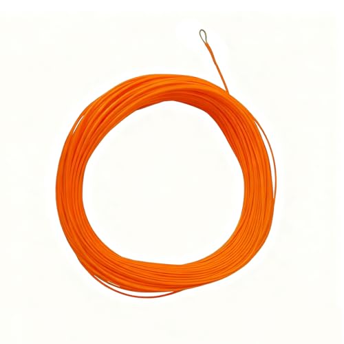 Aventik Fly Fishing Line Float Weight Forward Fly Line Fishing Trout Line Exposed Loop - color: Orange, size: WF-4F