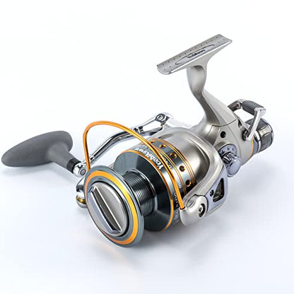 Yoshikawa Baitfeeder Spinning Reel Fishing 5.5:1 11 High Power Stainless Ball Bearings 30Lb Drag Right Left Hand Saltwater Freshwater Reversible Front Rear Drag Live Liner 3000-6000 - style: Cy-3000