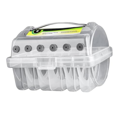 Fishing Line Storage Box Fishing Tackle Box 6 Compartments Stable Sturdy Spool