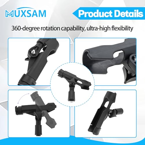 Kayak Fishing Rod Holder with Track Mount Universal T-Shaped Screw, 360° Adjustable 7726N Boat Fishing Pole Holder Mounted on Rail for Kayak, Canoe, Fishing Boat