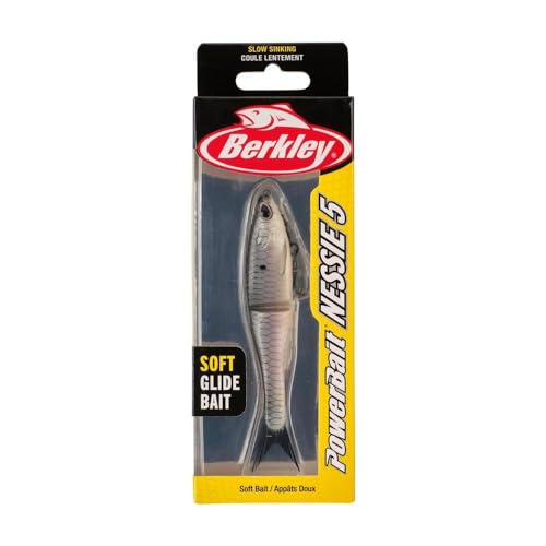 Berkley PowerBait Nessie Fishing Soft Bait - color: Hickory Shad, size: 5in - 2/5 oz