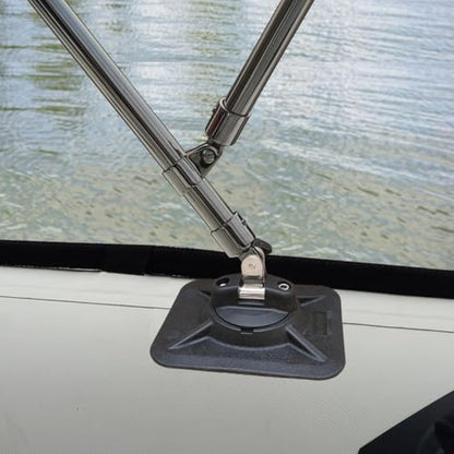 Brocraft Glue-On Inflatable Boat Accessories -/Rod Holder/Anchor Lock System/Bimini Top Base - style: Inflatable Boat Bimini Top Base