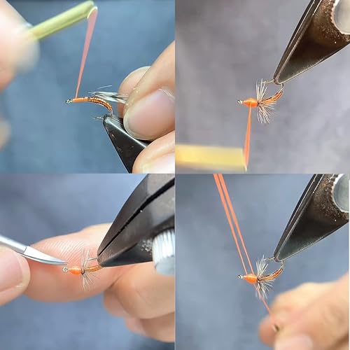 EXAURAFELIS Flying Flies kit Fishing Gear Fishing Lure 64/100/120PCS Dry Wet Flies Tackle Box Fly FishingLures for Bass Salmon Trout Freshwater Walleye Steelhead Bonefish Tarpon Saltwater - color: 64 pcs