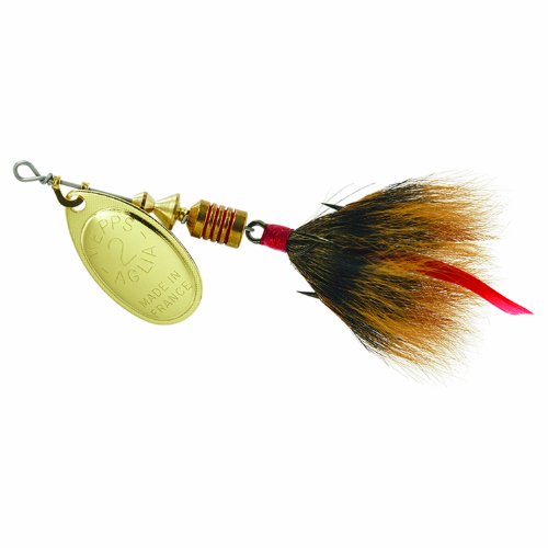 Mepps Mepps Aglia Dressed Treble Fishing Lure 1 Ounce Tail - color: Gold-Brown, size: One Size