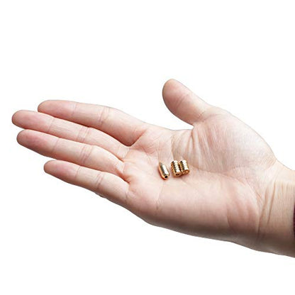 Dr.Fish Brass Lure Bodies for Spinner Making, Lure Making Supplies Parts Acessories for in-line Spinnerbaits Freshwater Fishing Lure Weights - color: 30pcs Bullet Shape/0.2*0.5"