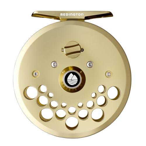 Redington Classic Trout Fly Reel – Lightweight Click-and-Pawl Trout Reel, Large Arbor, CNC Machined Aluminum - color: Gold, size: 4/5/6