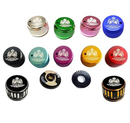 Baitcast Reel Brake Knob, Aluminum Alloy Sound Spool Control Replacement Parts - color: silvery