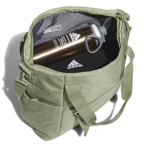 adidas All Me Tote - color: Tent Green/Gold Metallic