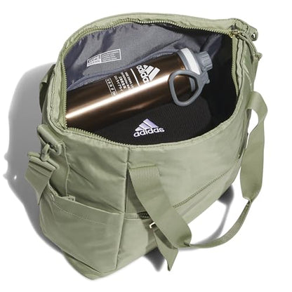 adidas All Me Tote - color: Tent Green/Gold Metallic
