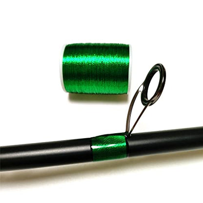 (8pcs*240yd) Kalavarma Rod Wrapping Thread for Fishing Rod Wrapping Thread Rod Building Repair - style: Metallic klm011