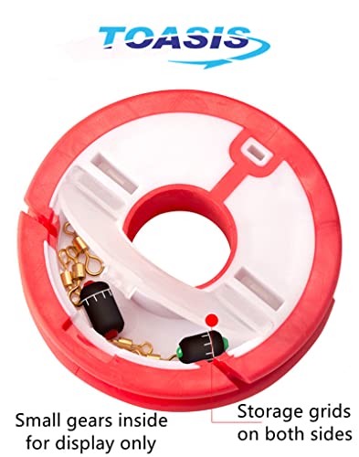 Toasis Fishing Snelled Hook Holders Tenkara Line Keepers Fishing Leader Rig Storage Spools (10 Spools) - size: 10 Spools
