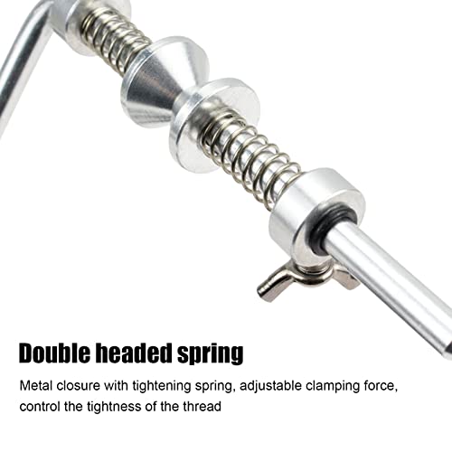 Fishing Line Winder with Clamp, Aluminum Alloy Fishing Line Winder, Adjustable Stable Protable Spooler Machine, Convenient Hand Crank Fishing Line Spooler for Fisherman