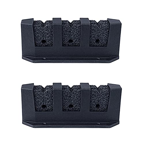 Horizontal 3/4/6 Rod Storage Rack Fishing Pole Holder Wall Mount Stand Foam Inserts with Screw for Garage Carp Accessory, Black - size: 3 holes