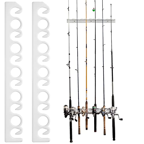 Coldcreek Outfitters Universal Fishing Rod Rack, Fishing Gear, Fishing Accessories, Rod Holder, Pole Storage, Wall Mount, Cieling Mount, 24" L x 3" W x 3" H