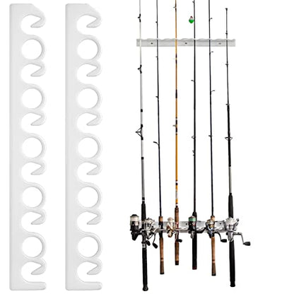Coldcreek Outfitters Universal Fishing Rod Rack, Fishing Gear, Fishing Accessories, Rod Holder, Pole Storage, Wall Mount, Cieling Mount, 24" L x 3" W x 3" H