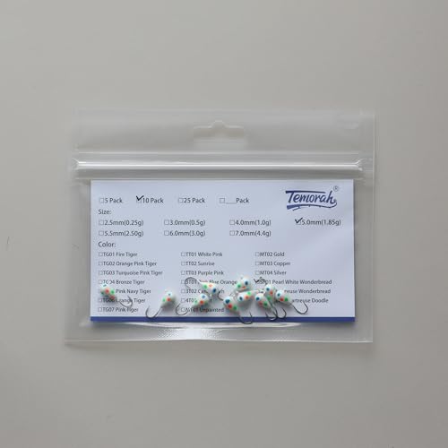 10 Pieces 3.0-6.0mm Teardrop Tungsten Ice Jig - color: SP01 Pearl White Wonderbread Glow, size: TIJ02 4MM 10PCS