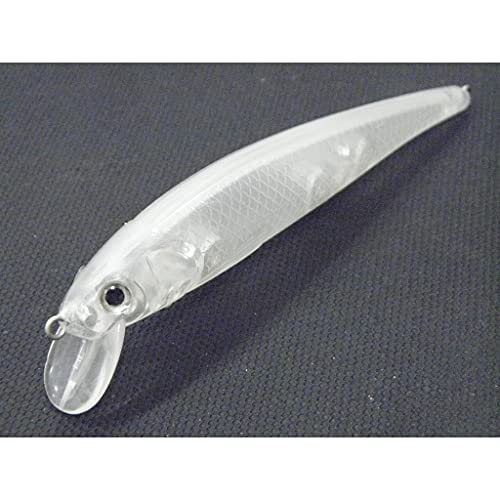 10 Blank Unpainted Minnow Crankbait Topwater Lipless Jerkbait Fishing Lures V3 - color: UPM509