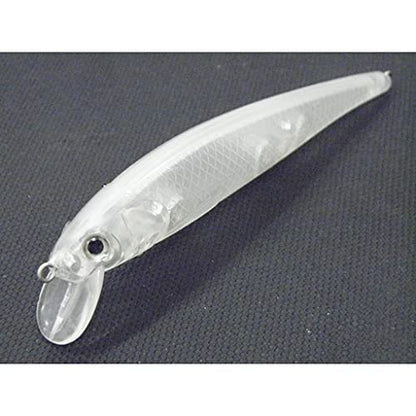 10 Blank Unpainted Minnow Crankbait Topwater Lipless Jerkbait Fishing Lures V3 - color: UPM509