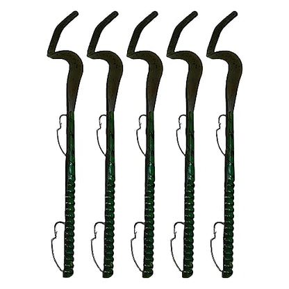 Delong Lures Fishing Lures Bass Set, 10" Pre-Rigged Weedless Swim Bait, Twister Tail Bass Fishing Lures, Extra Durable Soft Plastic Baits for Freshwater - 5 pcs Bass Baits and Lures Pack, Made in USA - color: Frog