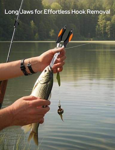 Fishing Gear Fishing Plier for Saltwater/Freshwater Stainless Steel Fishing Tool Kit for Men/Angler/Fisherman/Dad/Grandpa