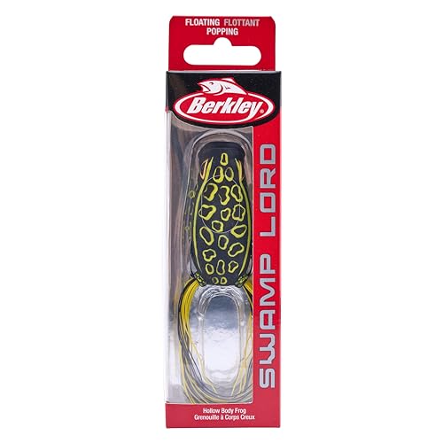 Berkley Swamp Lord Hollow Body Frog Fishing Bait - color: Voodoo Black, size: Popping
