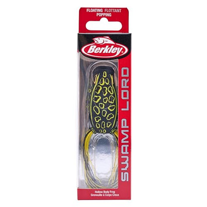 Berkley Swamp Lord Hollow Body Frog Fishing Bait - color: Voodoo Black, size: Popping