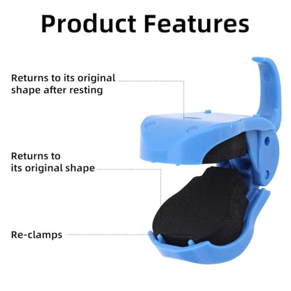 4pcs Multifunctional Rod Holders Clips, Portable Beach Fishing Pole Holders Detachable Fishing Pole Clamp for Ground Practical Catching Fish Accessories Suitable for Most Rod Sizes