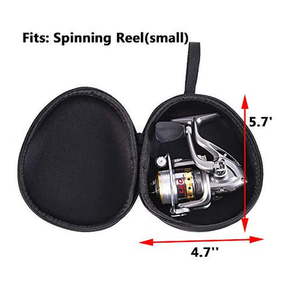 Fishing Reel Protective Case for Baitcasting Drum Spinning Raft Reels - Fishing Accessories Tackle Storage Bag Pouch with Strap