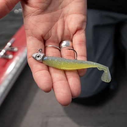 Duckett Fishing Subtle Tail Swimbait - color: Chartreuse Blue, size: 3.8"