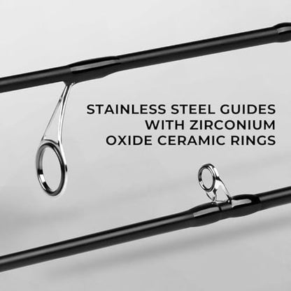 KastKing Crixus Fishing Rods,IM6 Graphite Spinning Rod & Casting Rod W/Zirconium Oxide Ring Stainless Steel Guides, SuperPolymer Handle - size: 7'0"-Medium Heavy - Fast-2pcs, style: Spinning