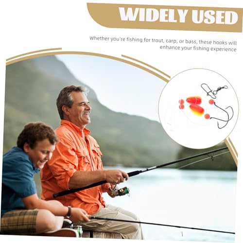 Toddmomy 4pcs Fishing Tackle Sea Fishing Replacement Hooks Float Boat and Pier Versatile Gear for Enhanced Catch Rates