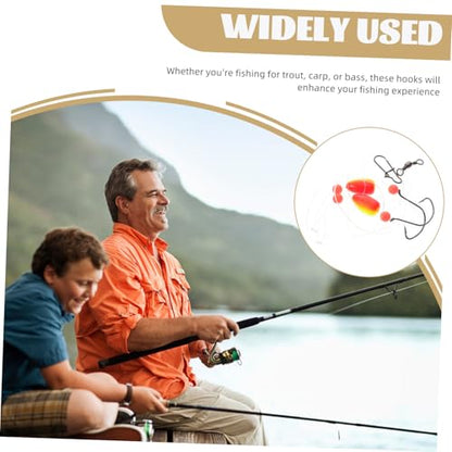 Toddmomy 4pcs Fishing Tackle Sea Fishing Replacement Hooks Float Boat and Pier Versatile Gear for Enhanced Catch Rates